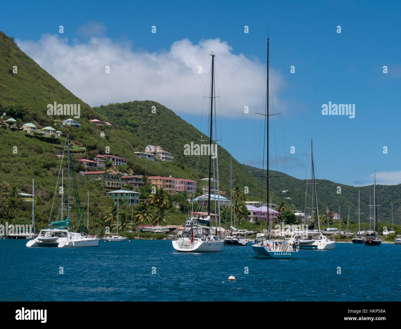 Soper es Hole, West End Tortola Island, British Virgin Islands. Stockfoto