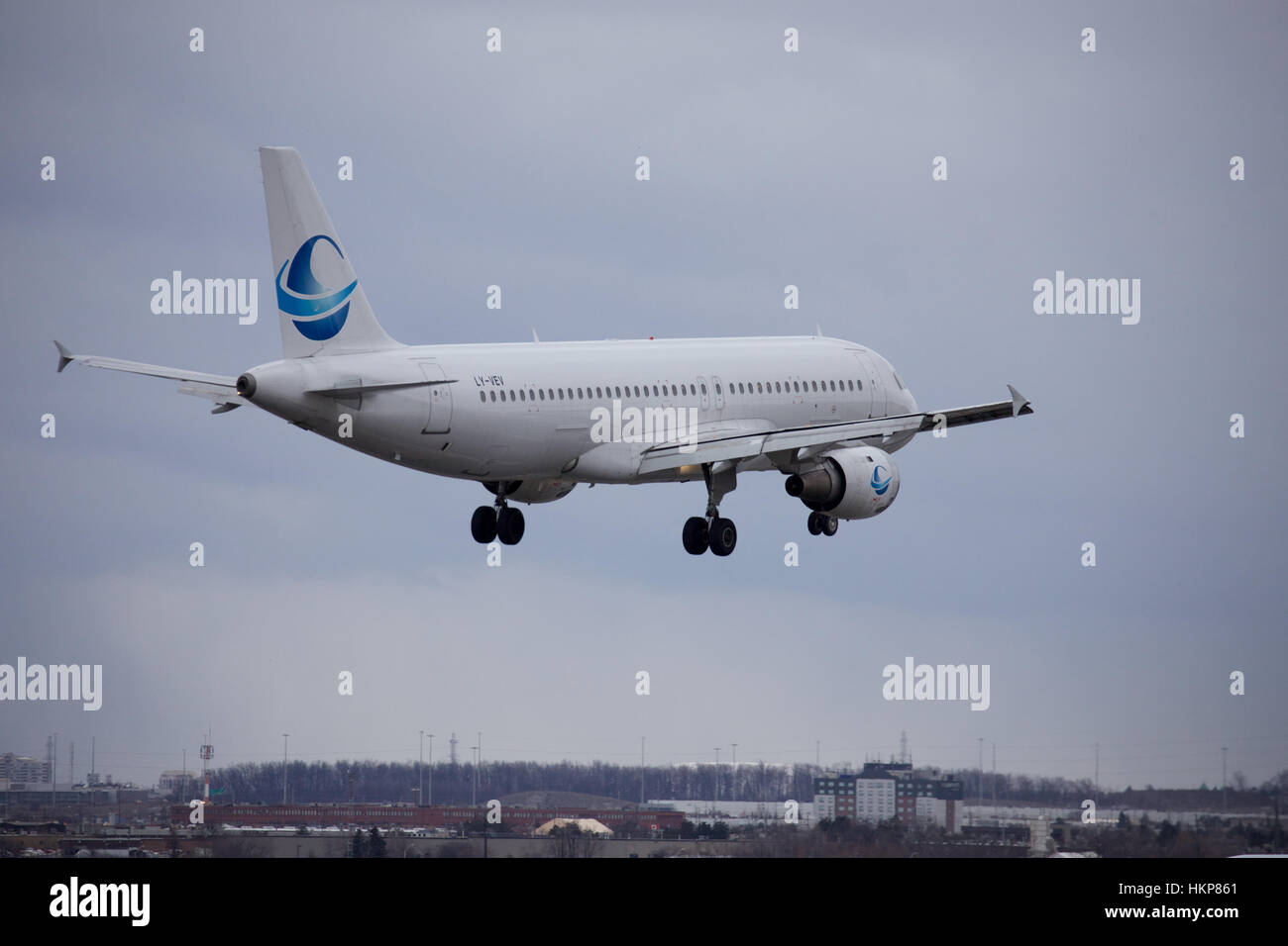 Cubana de Aviacion 320 Ankunft am Flughafen Toronto Pearson Stockfoto