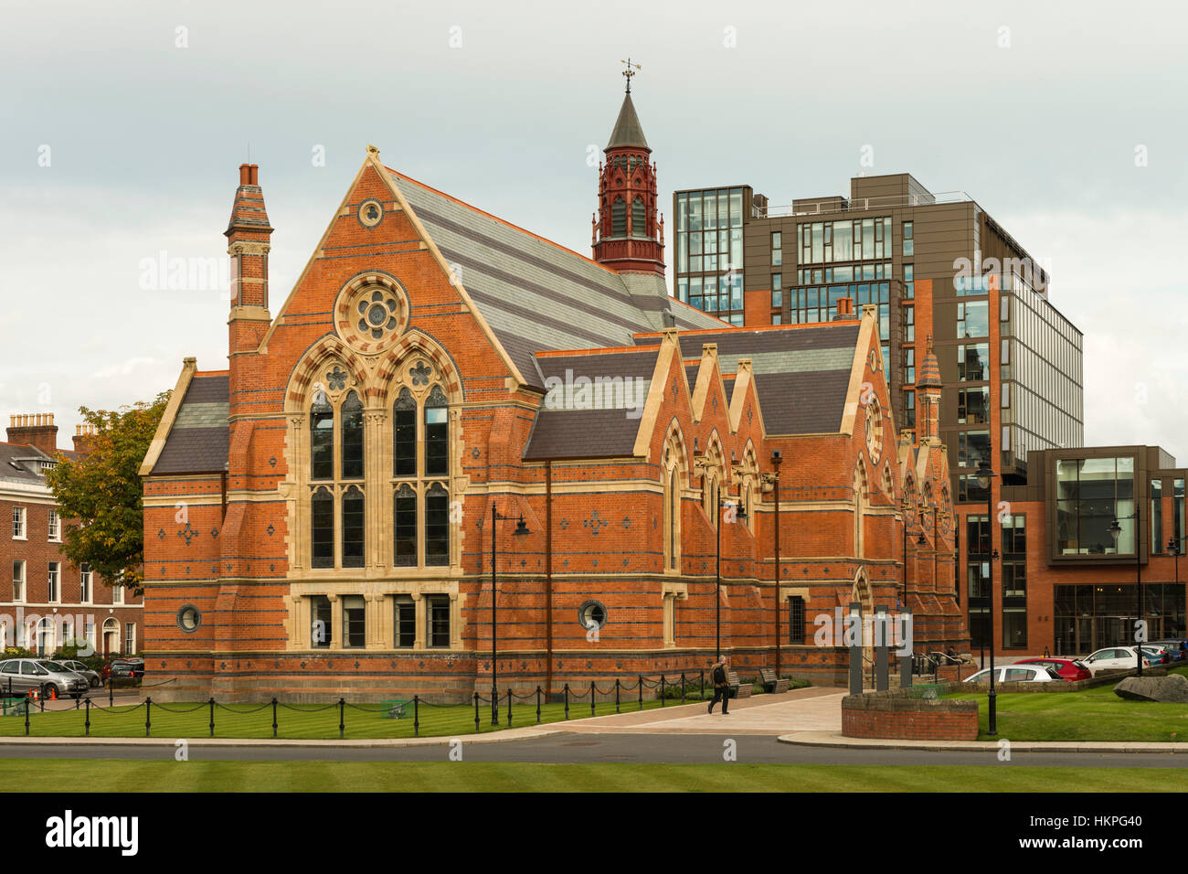 Die Graduate School der Königin-Universität Belfast, gechartert 1845, University Road, Belfast, Nordirland. Stockfoto