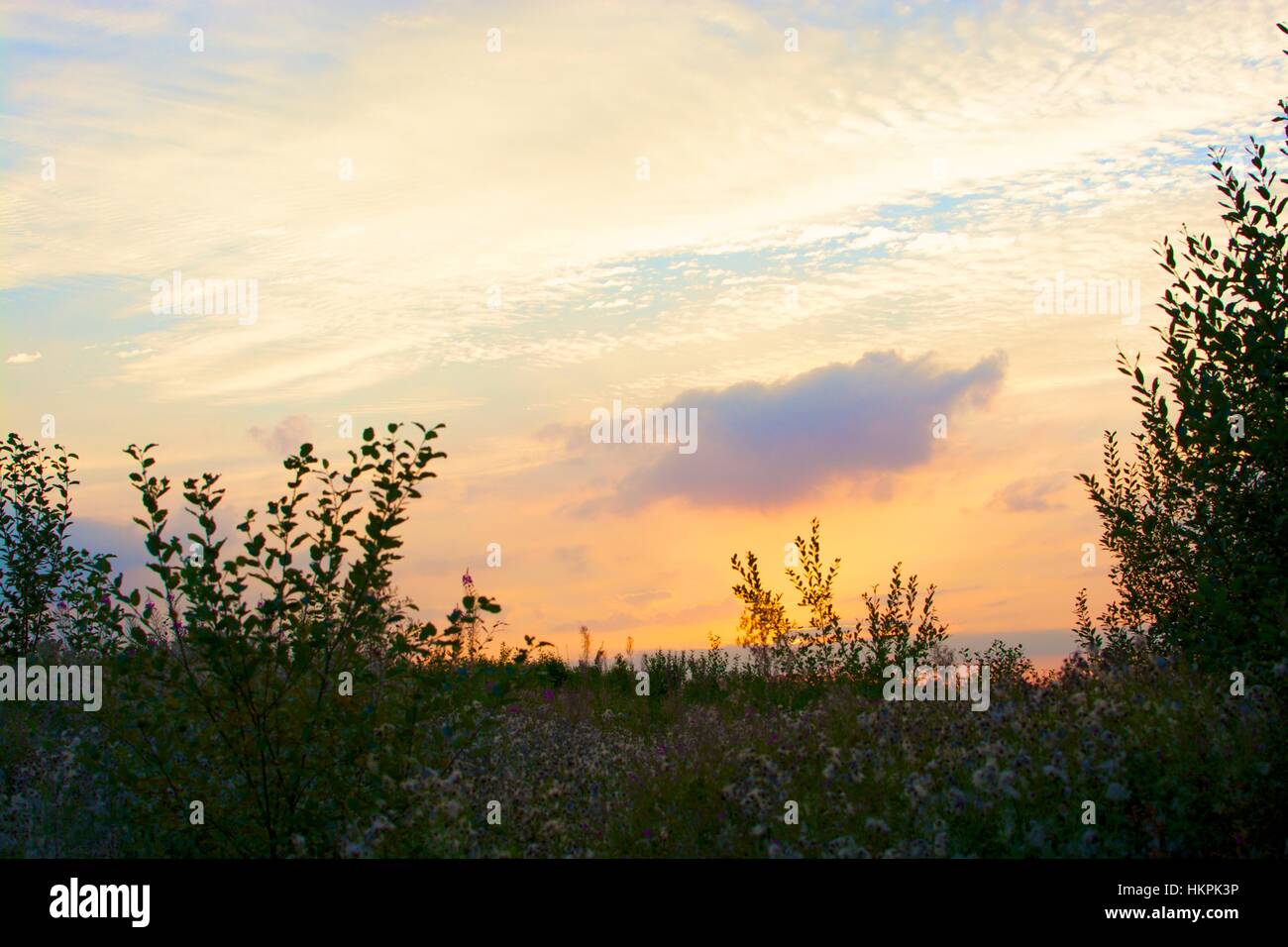 Sonnenuntergang-Blick Stockfoto