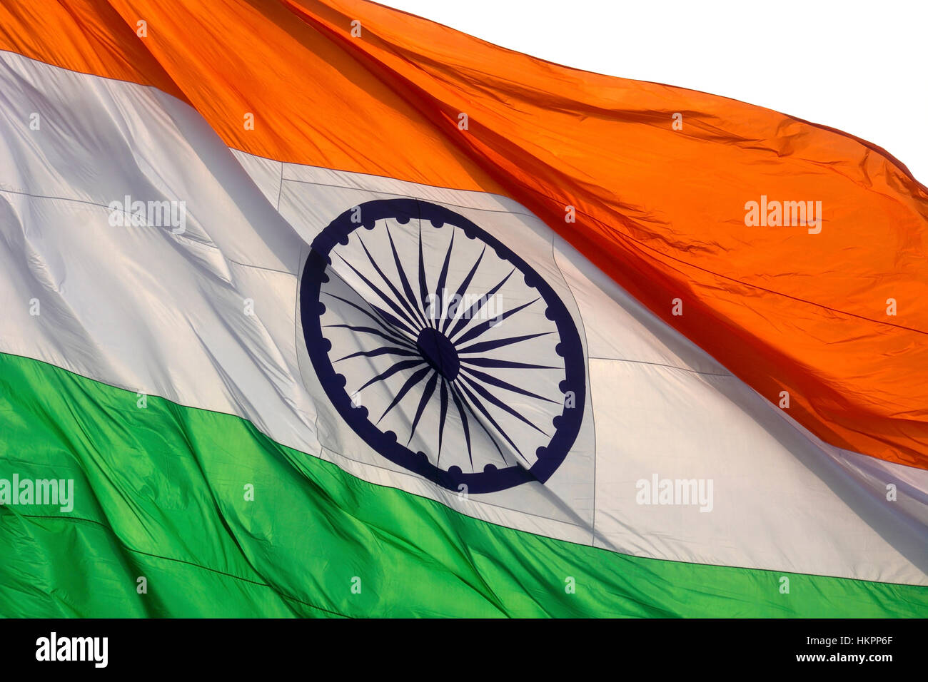 Nationalflagge von Indien Stockfoto