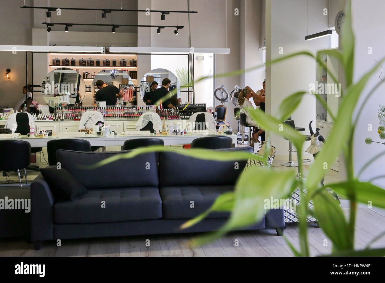 Innenraum eines Braut Salons Stockfoto