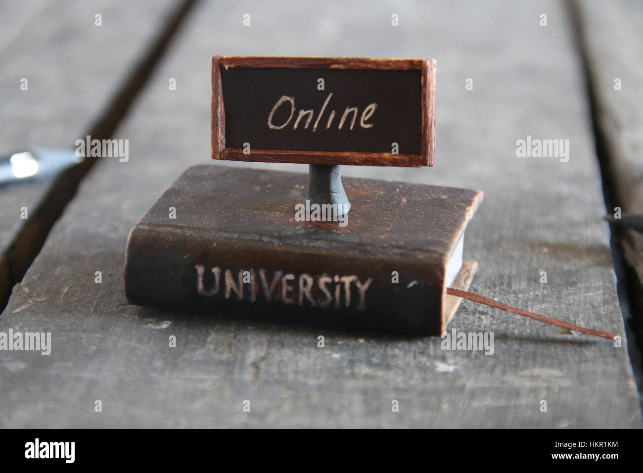 Online-Universitäten Idee Stockfoto