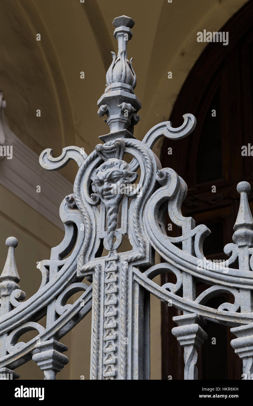 Detail der dekorative Gitter Parlament. Budapest. Ungarn Stockfoto