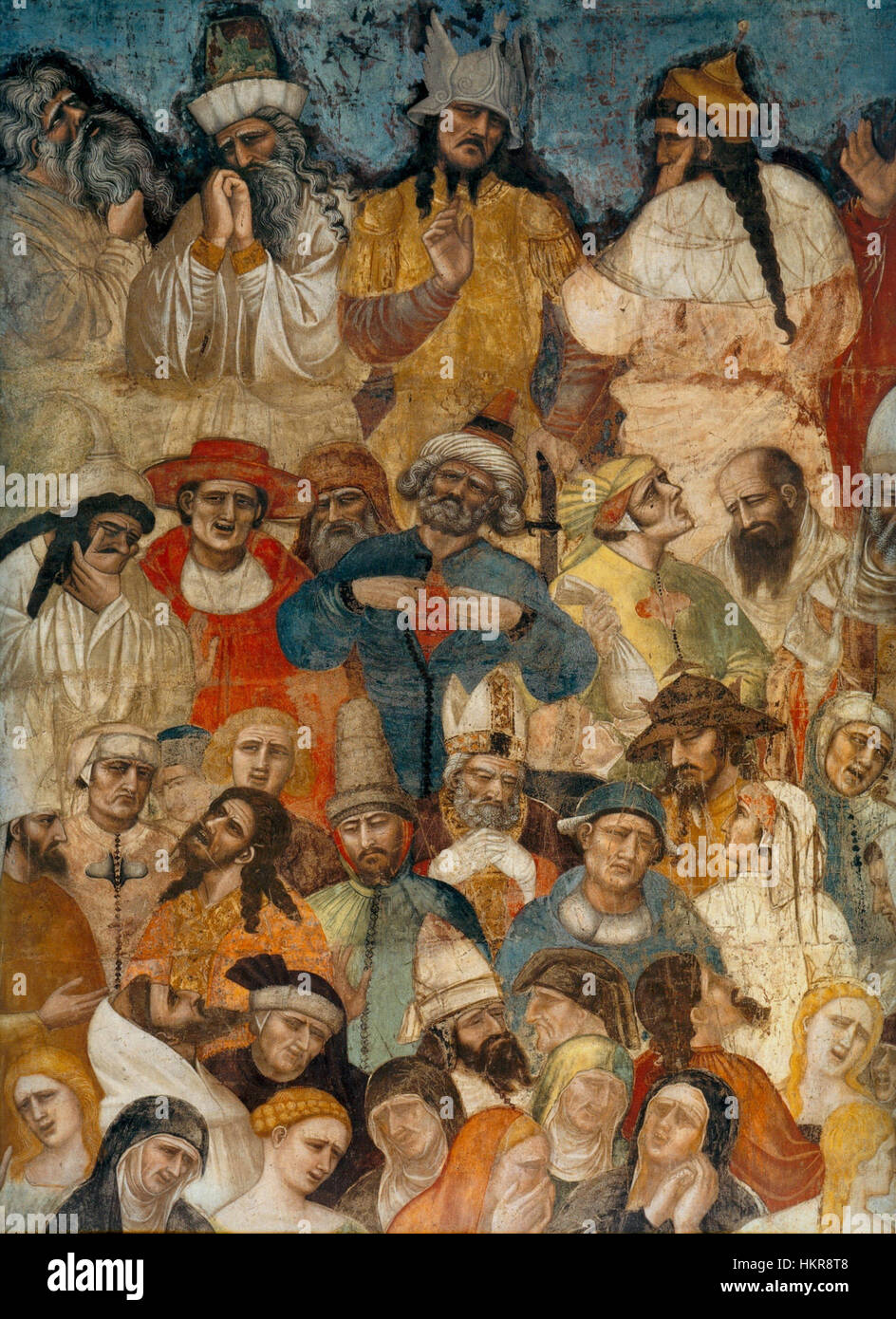 Dieses Gemälde stellt die Capella Strozzi der Strozzi-Kapelle dar und zeigt die komplizierte religiöse und künstlerische Geschichte der Kapelle, ein bedeutendes Stück innerhalb der Renaissance-Kunst. Sie spiegelt die handwerkliche und bedeutende Gestaltung der Kapelle und ihren künstlerischen Kontext wider. Stockfoto