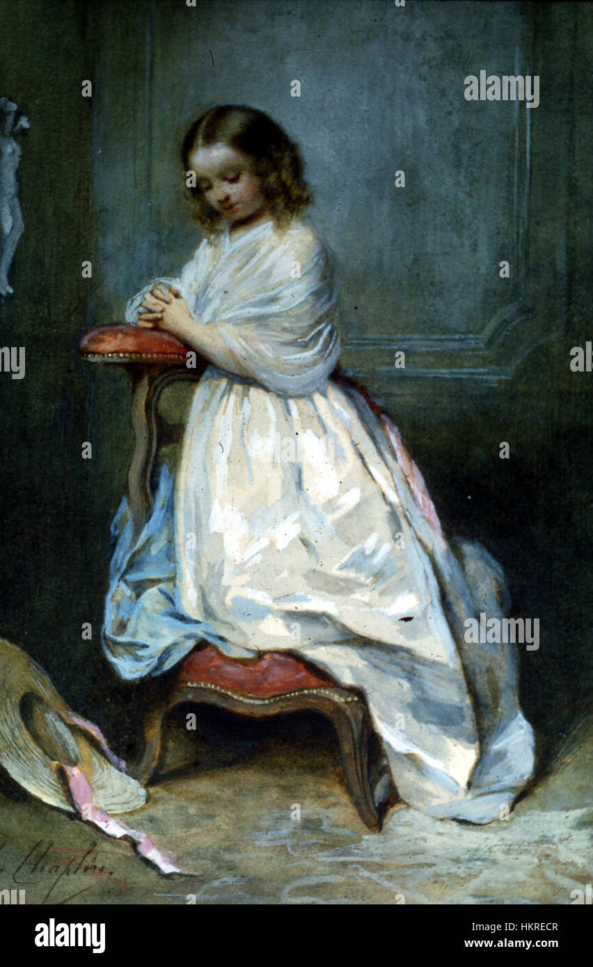 Dieses ikonische Bild aus Charles Chaplins Film zeigt ein Mädchen in einem weißen Kleid, das die zeitlose Natur von Chaplins Filmographie einfängt. Das Porträt spiegelt Chaplins künstlerischen und kulturellen Einfluss in der Stummfilmzeit wider. Stockfoto