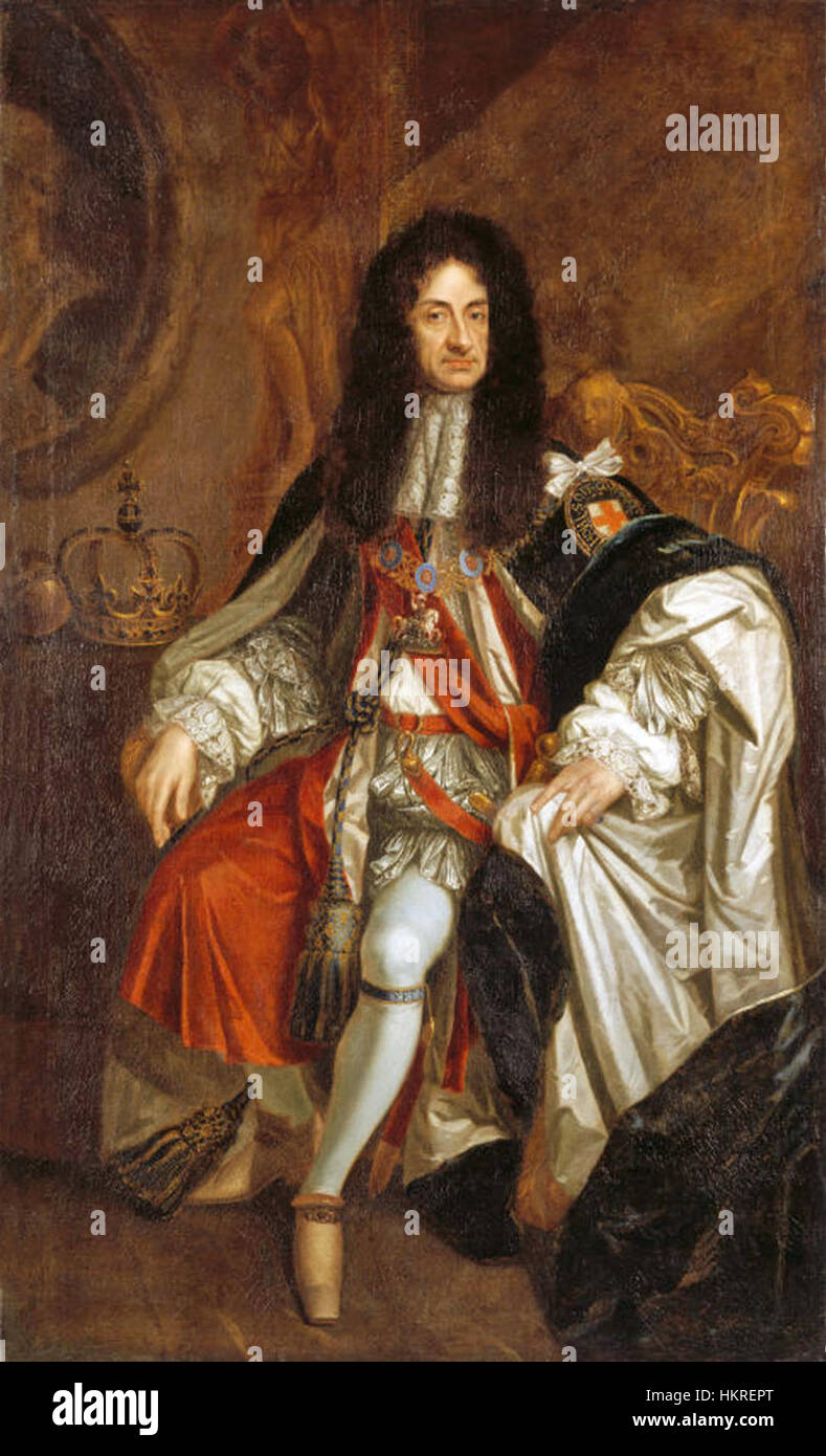 Karl II. von England von Kneller Stockfoto