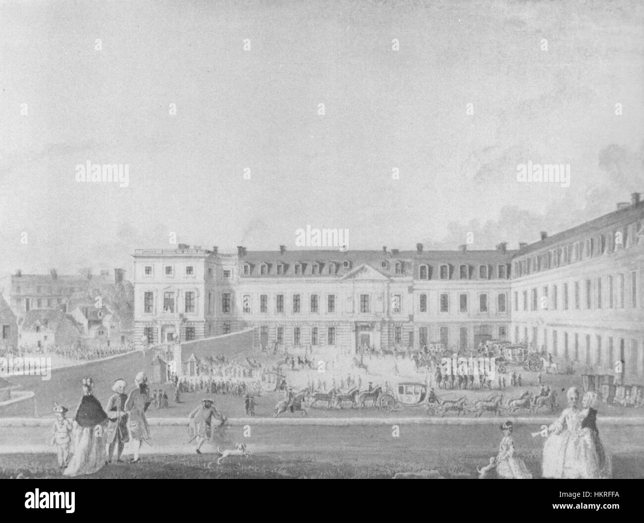 Chateau de Compiegne H. D. van Blarenberghe Stockfoto