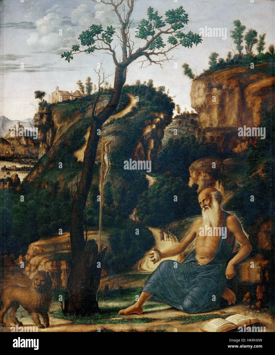 Cima da Conegliano, San Girolamo Nel Deserto, Pinacoteca di Brera Stockfoto