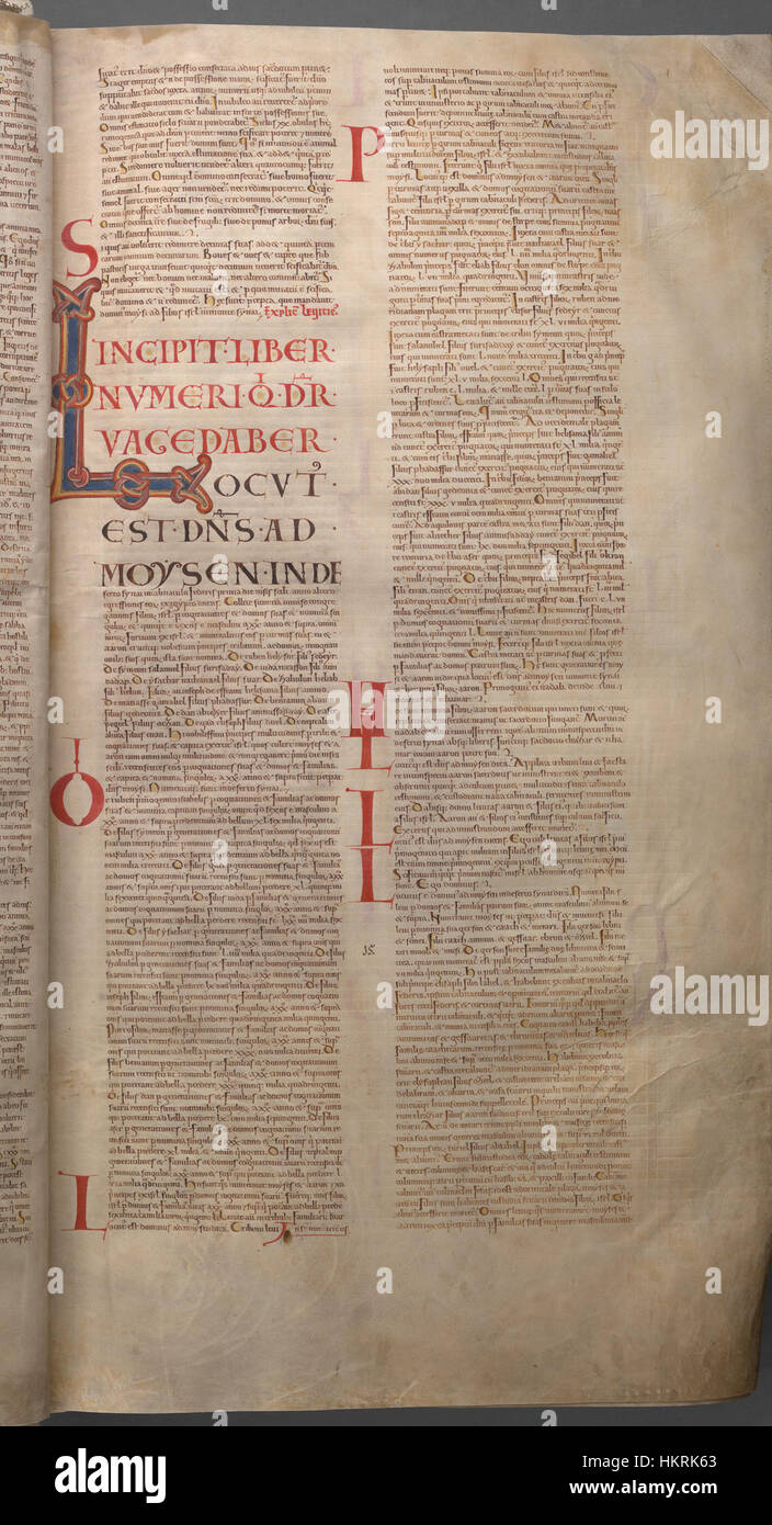 CodexGigas 027 Levitikus Stockfoto