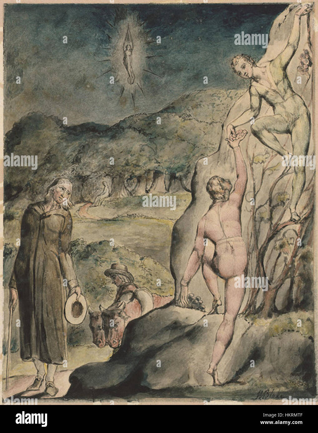 Der Titel „ComusButts3“ bezieht sich wahrscheinlich auf ein Kunstwerk oder eine Serie eines unbekannten Künstlers. Das Werk kann thematische oder erzählerische Kunststile mit Humor oder politischem Kommentar widerspiegeln, wie sie in bestimmten Kunstwerken des 20. Jahrhunderts üblich sind. Stockfoto