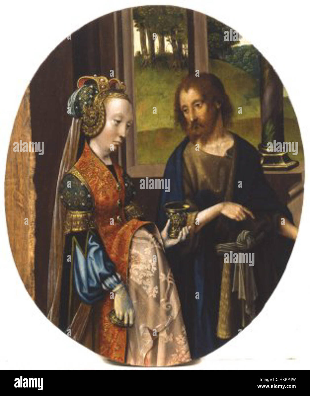 Cornelis Engelbrechtsz - Maria Magdalena und Johannes der Täufer - GK 0144 Stockfoto