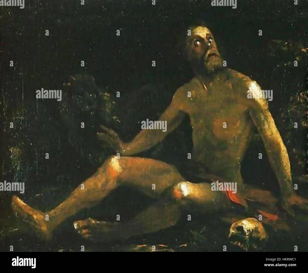 Wincent Leopold Slendzinskis Gemälde „Daniel in den Löwen“ dramatisiert die biblische Geschichte von Daniels wundersamem Überleben unter Löwen. Das Kunstwerk ist bekannt für seine emotionale Intensität und realistische Darstellung der biblischen Szene. Stockfoto