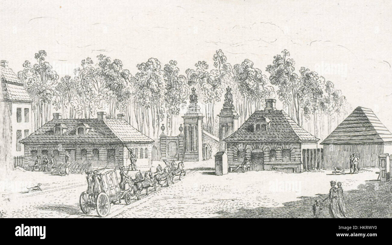 Das Brandenburger Tor, ein Wahrzeichen Berlins, war während des Kalten Krieges Teil der DDR. Dieses Kunstwerk spiegelt die historische Bedeutung des Denkmals wider und repräsentiert Teilung und Einheit in der turbulenten Geschichte Deutschlands des 20. Jahrhunderts. Stockfoto