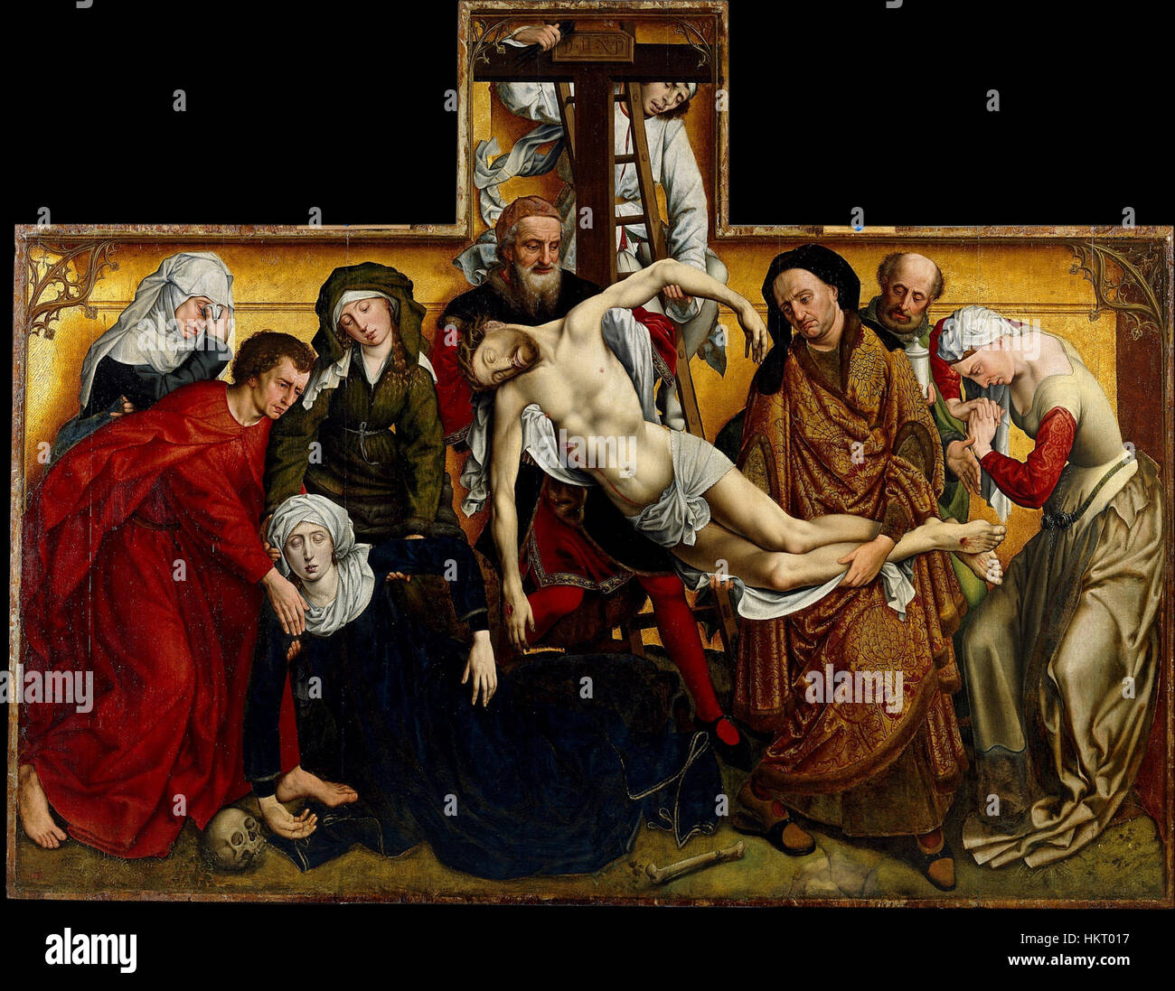 Descendimiento De La Cruz, Copia del original de Roger van der Weyden (Museo del Prado) Stockfoto