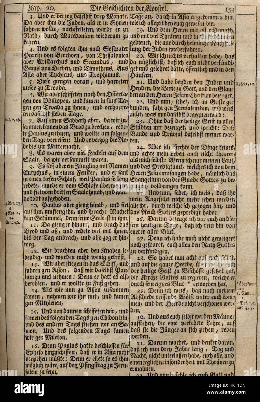 Dieses Gemälde von Dietenberger aus dem Jahr 1776 zeigt die Geschichten der Apostel und bietet eine visuelle Darstellung biblischer Erzählungen mit Schwerpunkt auf historischen und religiösen Themen. Stockfoto