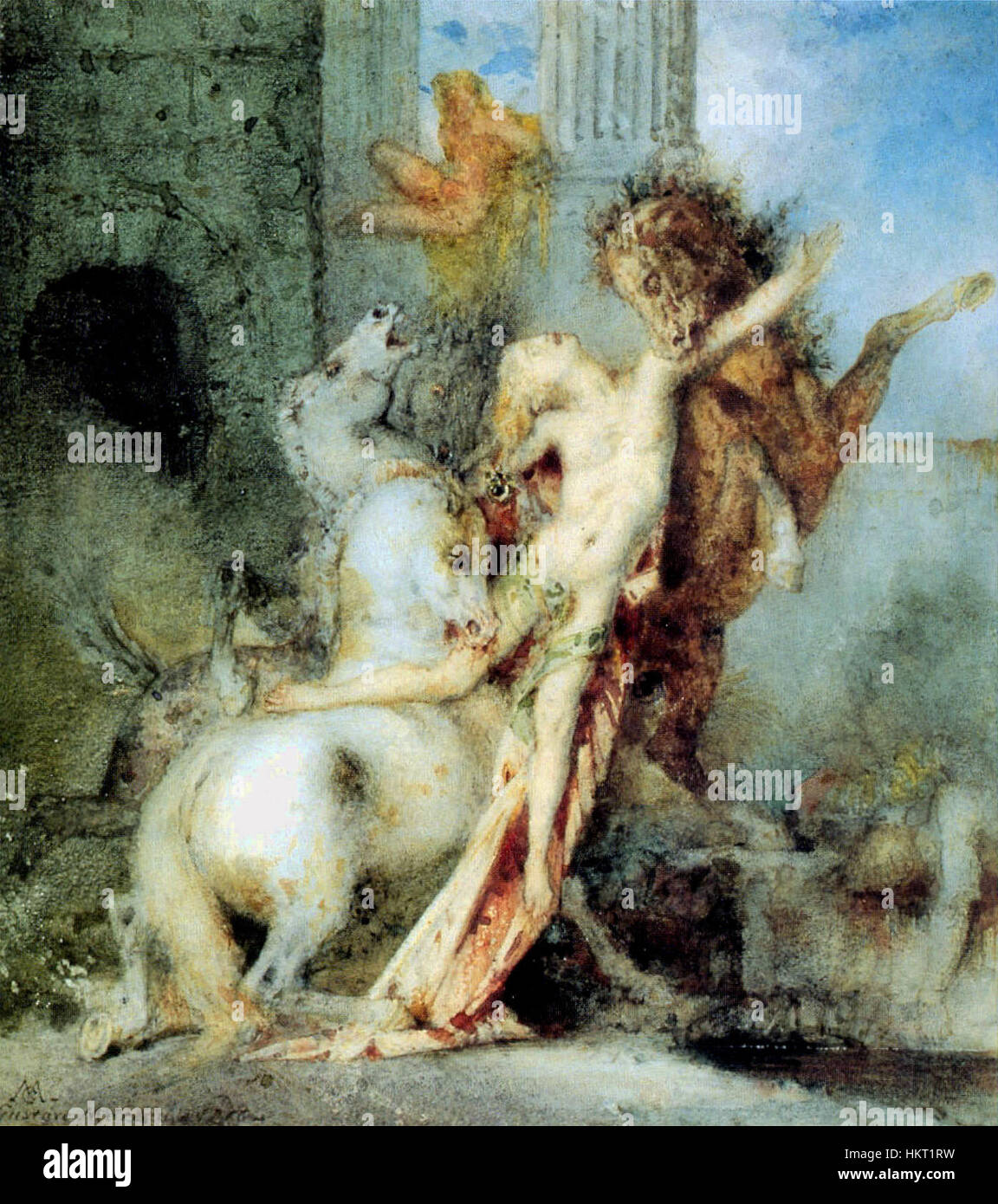Diomedes Verschlungen Durch Seine Pferde Gustave Moreau 1866 Stockfotografie Alamy
