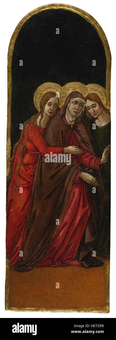 Domenico di Zanobi Madonna mit Mary Magdalene und Saint John Stockfoto