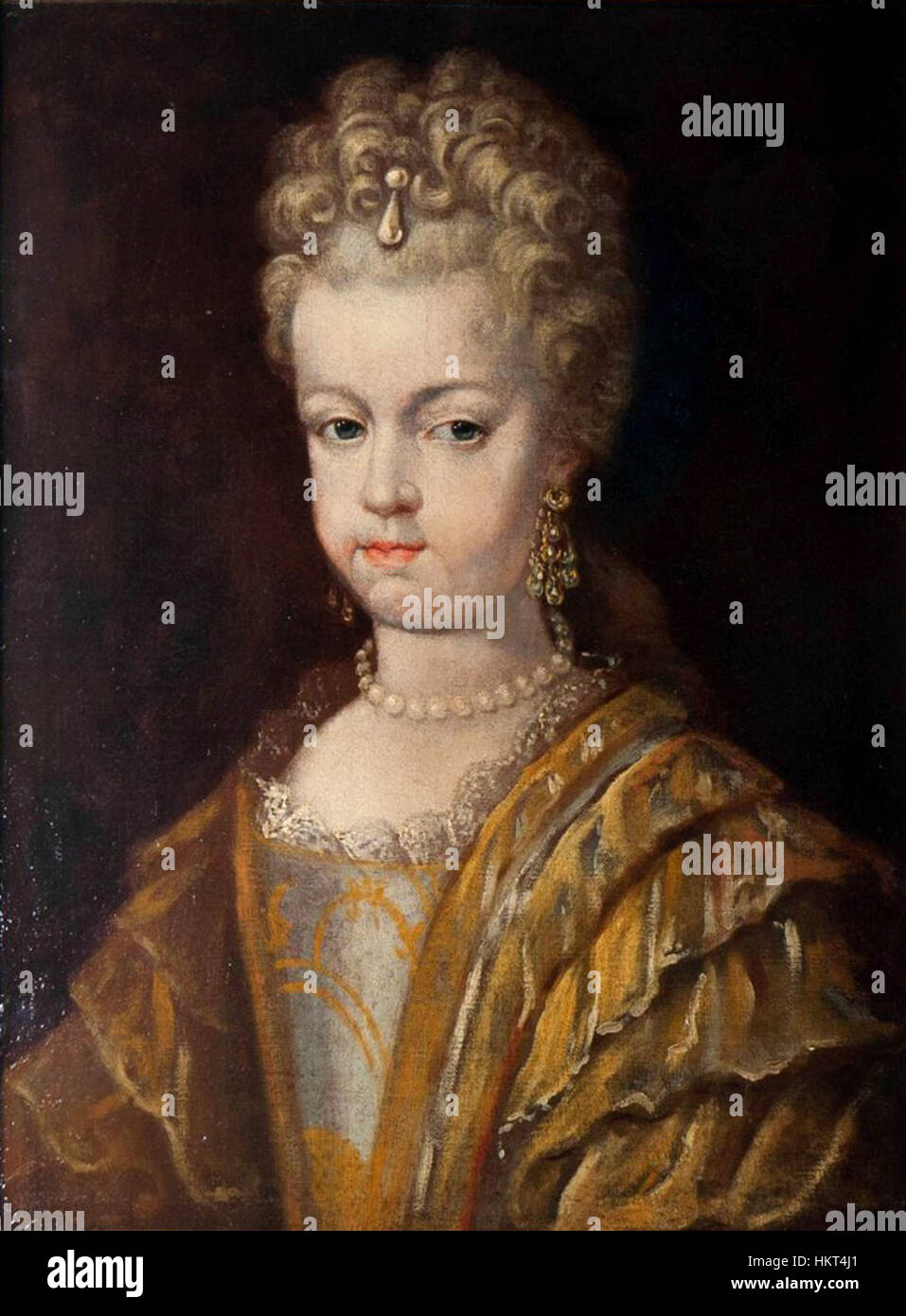 Herzogin Maria Amalia von Sachsen-Zeitz c 1700 Stockfoto