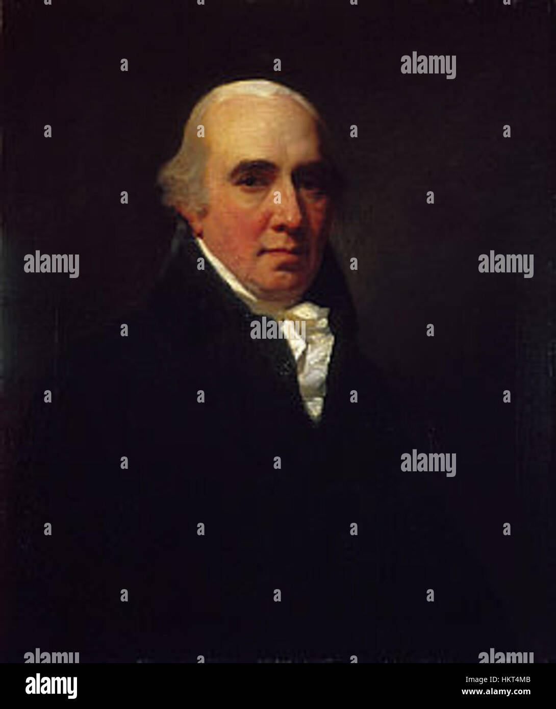 Ein Porträt von Dugald Stewart, einem schottischen Philosophen, der für seine Beiträge zum Denken der Aufklärung bekannt ist. Das Gemälde spiegelt das intellektuelle Klima des 18. Jahrhunderts wider. Stockfoto