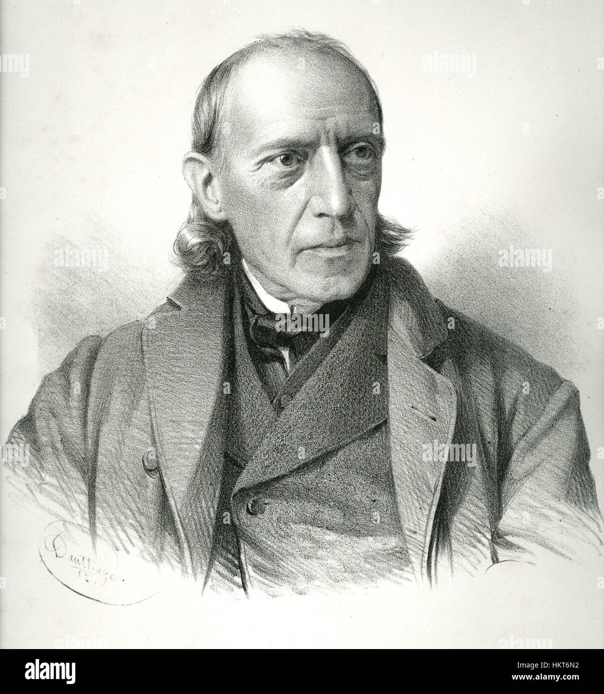 Eduard von Steinle, ein österreichischer Maler, war von der Romantik und der Nazarenbewegung beeinflusst. Dieses Kunstwerk zeigt seine Fähigkeit, historische und religiöse Themen zu vermischen, ein Markenzeichen seiner späteren Werke. Steinles Werk ist bekannt für seine detaillierten und ausdrucksstarken Porträts und hat in der europäischen Kunstgeschichte einen hohen Stellenwert. Stockfoto