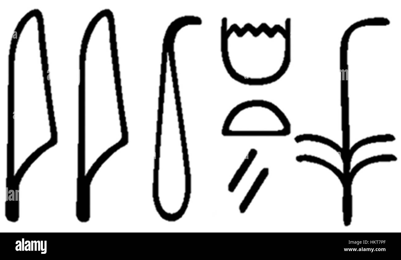 Ägyptisch - Skarabäus mit dem Namen der Königin Teje - Walters 4213 - Eindruck-Detail Stockfoto