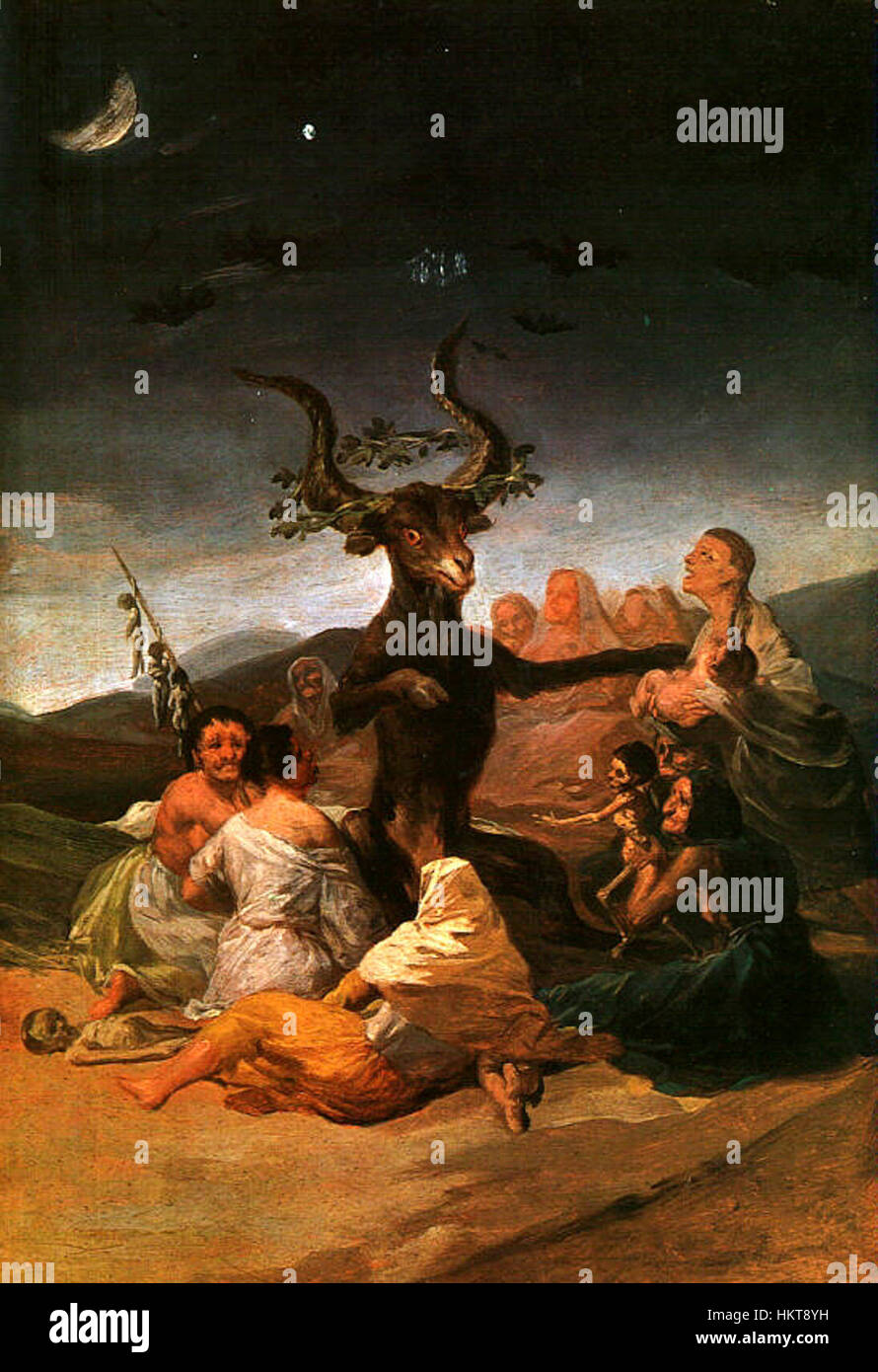 El Aquelarre (1797-1798) Stockfoto