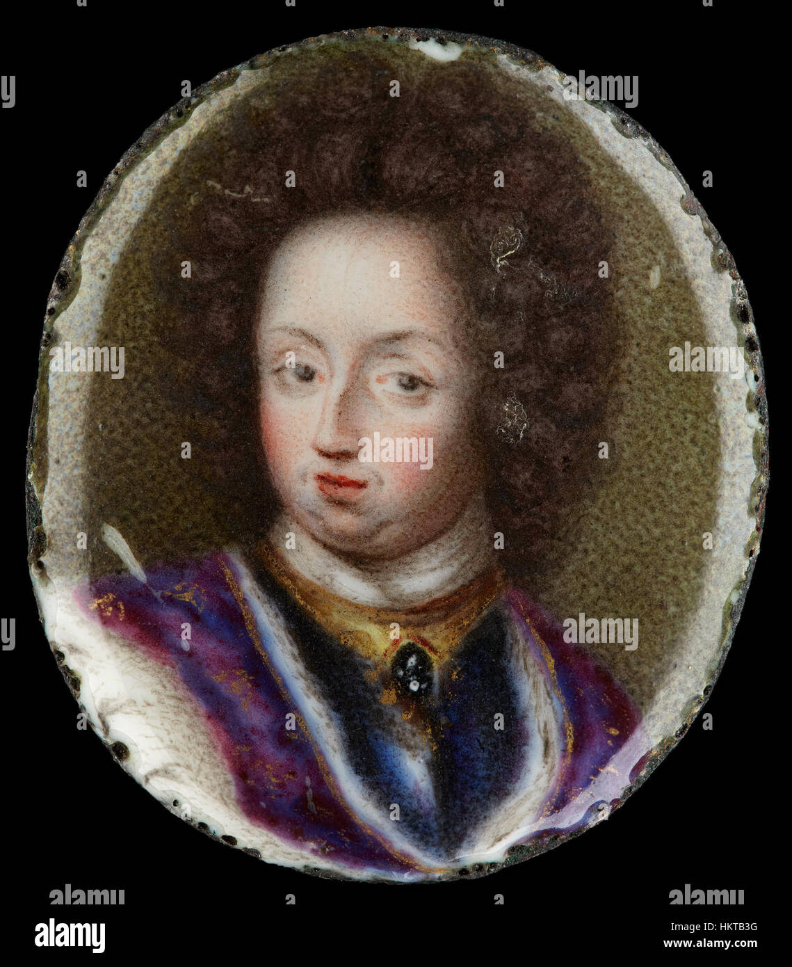 Erik Utterhielm - Miniatur-Porträt von Charles XI., König von Schweden 1660-1697-Google Art Project Stockfoto