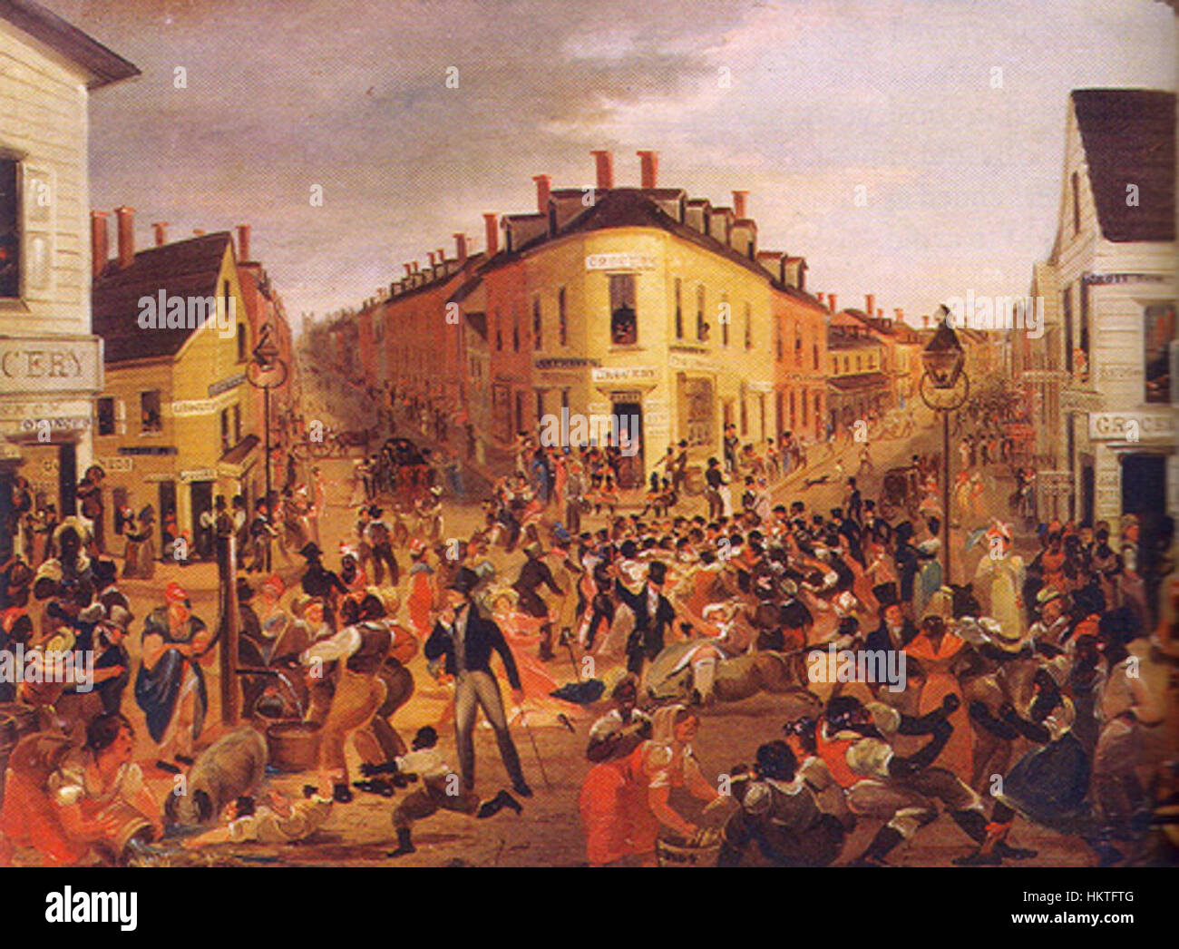 Fünf Punkte - George Catlin - 1827 Stockfoto