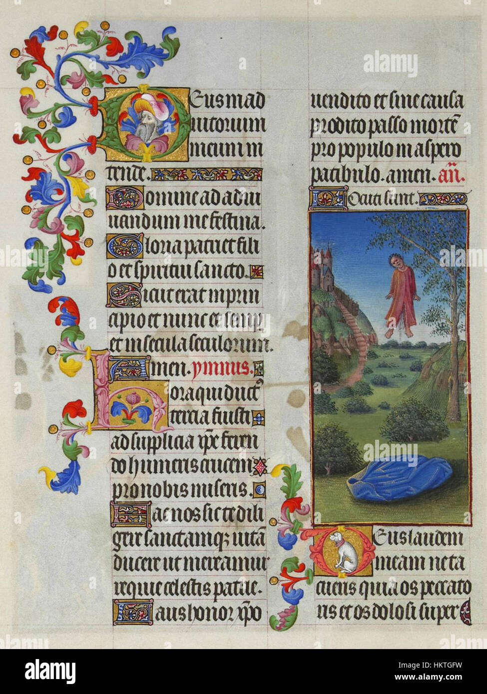 Folio 147v zeigt die biblische Szene, in der Judas sich selbst erhängt, dargestellt in historischer Kunst. Das Stück fängt einen Schlüsselmoment der christlichen Geschichte ein und präsentiert eine emotionale und künstlerische Darstellung der Tragödie. Stockfoto Folio 147v zeigt die biblische Szene, in der Judas sich selbst erhängt, dargestellt in historischer Kunst. Das Stück fängt einen Schlüsselmoment der christlichen Geschichte ein und präsentiert eine emotionale und künstlerische Darstellung der Tragödie. Stockfoto