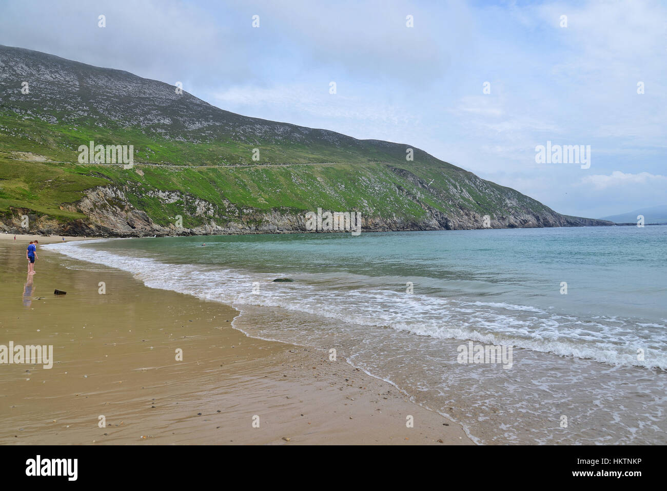 Fernbedienung, einsamen Strand an der Westküste Irlands Stockfoto