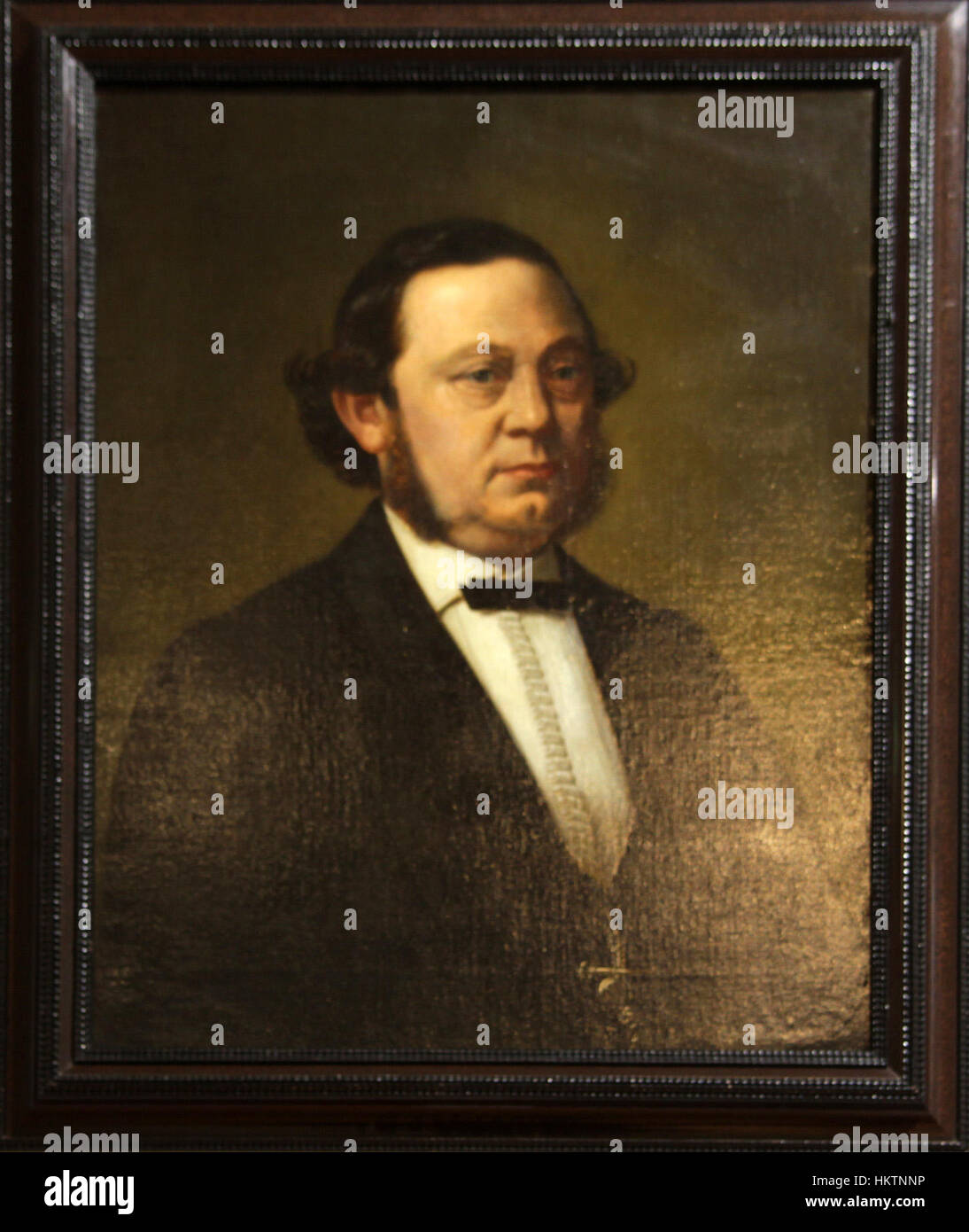 Franz Stollwercks Gemälde von 1875 ist ein Beispiel für den deutschen Realismus, das Alltags- und Gesellschaftsszenen einfängt. Das Gemälde bietet mit seiner detaillierten Herangehensweise einen Einblick in die deutsche Gesellschaft Mitte des 19. Jahrhunderts und zeigt gewöhnliche Menschen auf unidealisierte, realistische Weise. Stockfoto