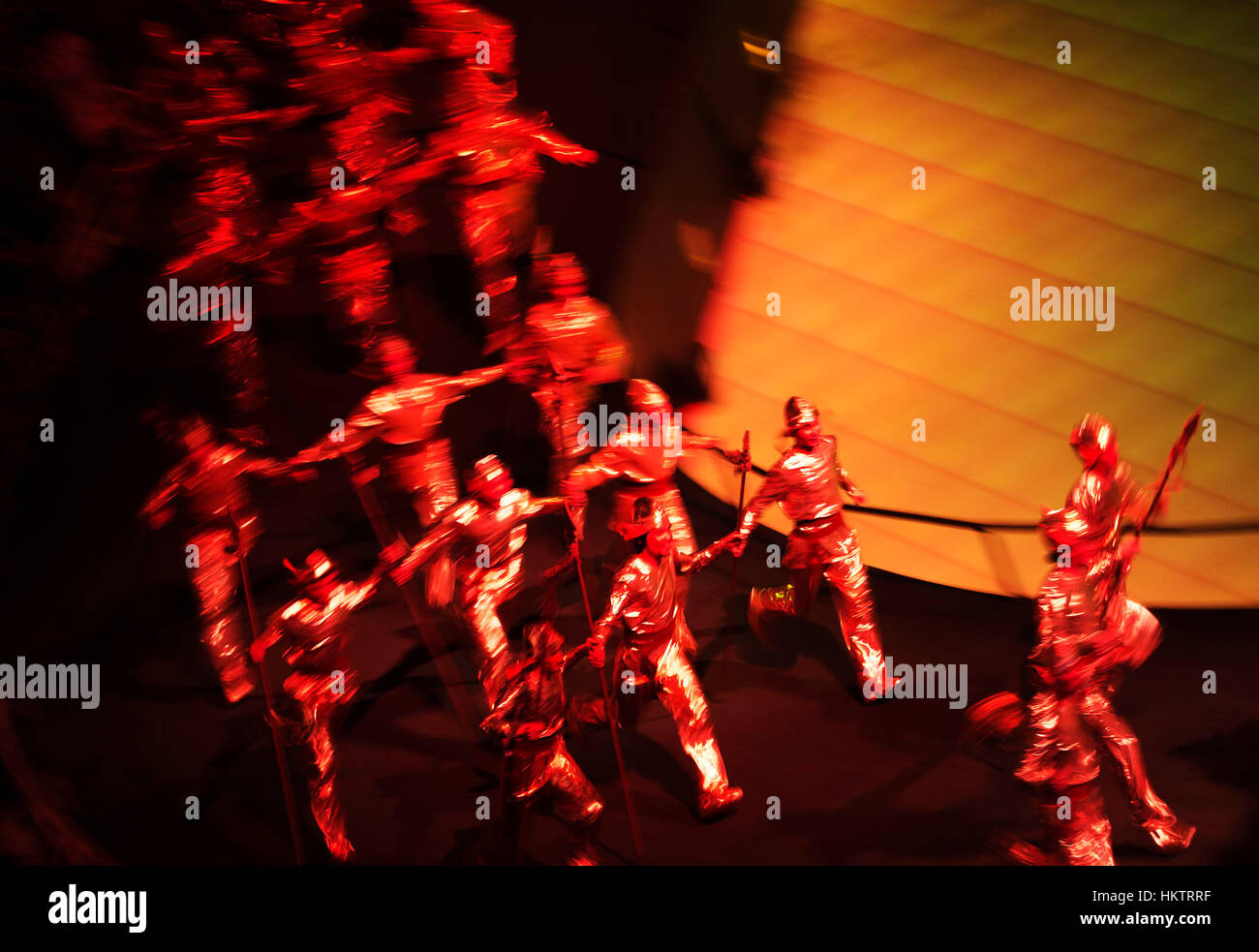 Almaty, Kasachstan. 29. Januar 2017. Tänzer bei der Eröffnungsfeier für die 28. Winter-Universiade in Almaty, Kasachstan. Bildnachweis: Fei Maohua/Xinhua/Alamy Live-Nachrichten Stockfoto