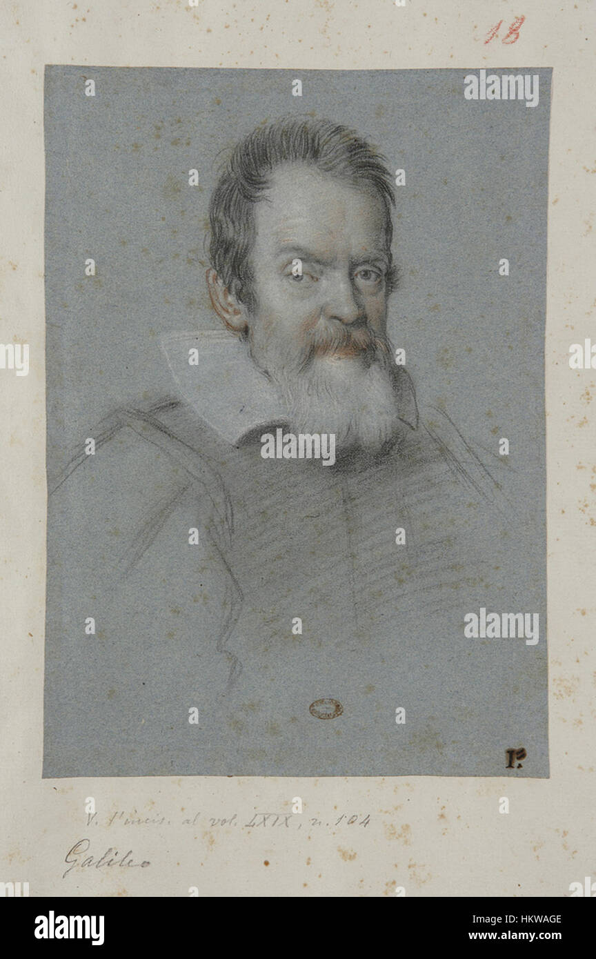 Galileo Galilei von Ottavio Leoni Marucelliana Stockfoto