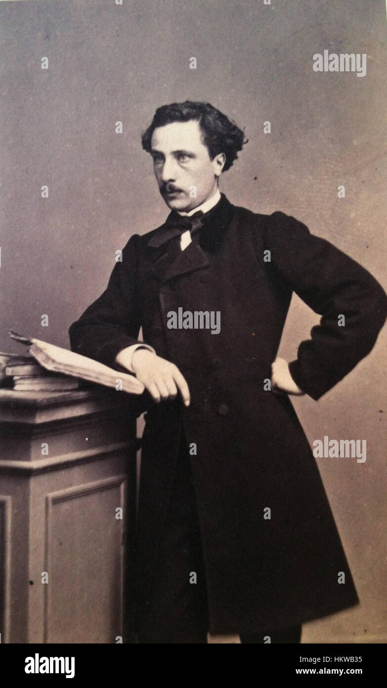 Gaston Virebents Gemälde aus dem Jahr 1869 zeigt das Leben der Mitte des 19. Jahrhunderts lebendig und fasst die Nuancen alltäglicher Aktivitäten in einem naturalistischen Stil ein, der das kulturelle Ambiente der Zeit widerspiegelt. Stockfoto