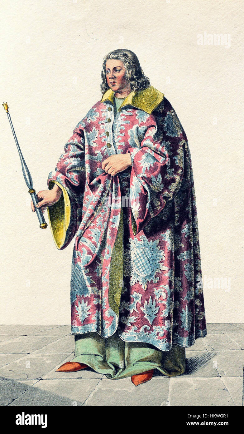 Diese Lithografie mit dem Titel „Geza i Litho 2“ ist ein künstlerisches Werk, das komplexe Details und Drucktechniken zeigt. Das Stück repräsentiert den Stil der bildenden Kunst dieser Zeit und betont die detaillierte Gravur und Lithographie. Stockfoto