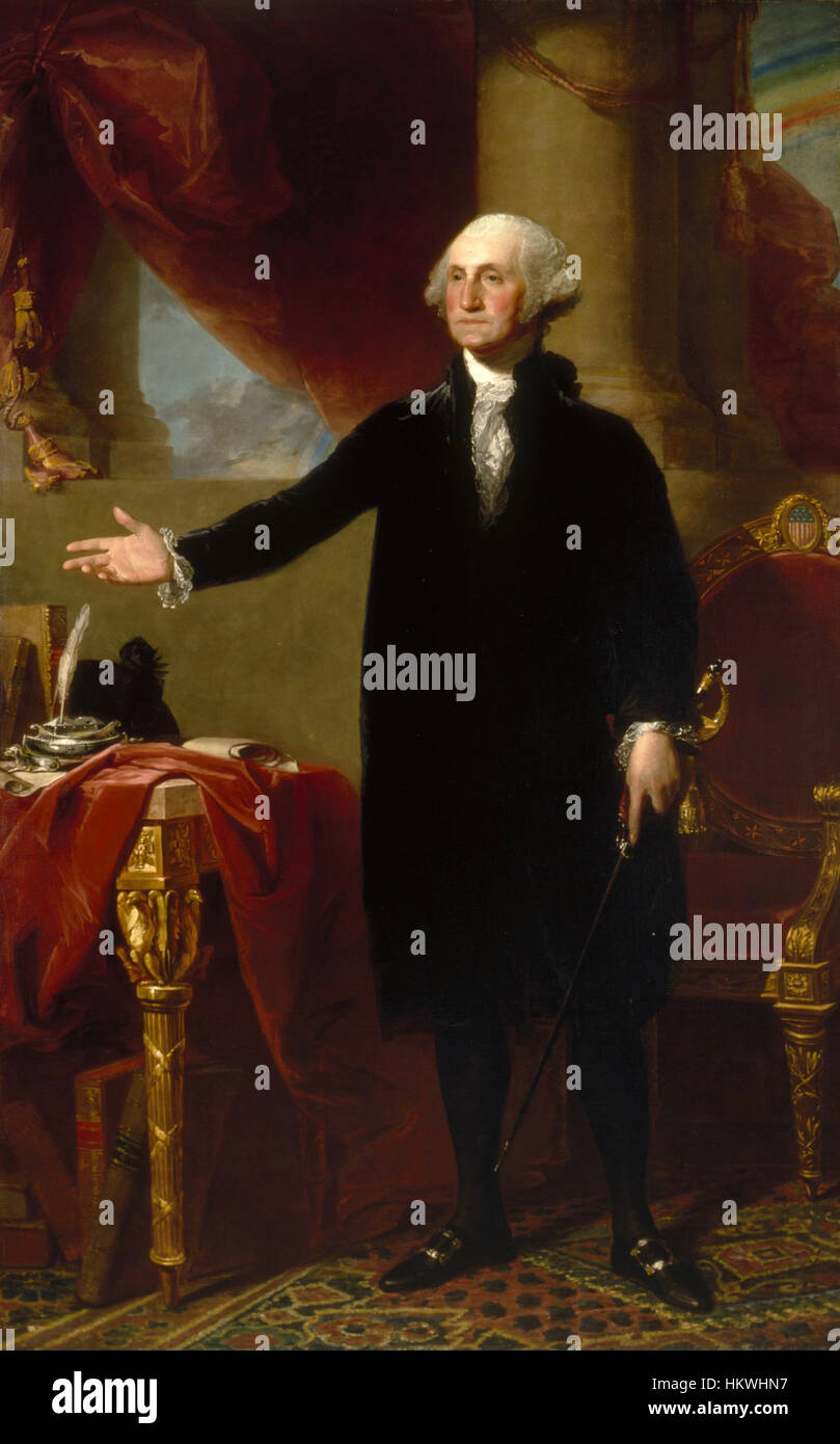 Gilbert Stuart, George Washington (Lansdowne Portrait, 1796) Stockfoto