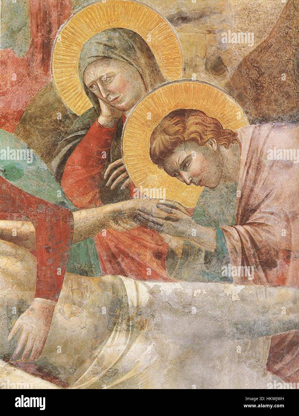 Giotto di Bondone - Szenen aus dem neuen Testament - Klage (Detail) - WGA09160 Stockfoto