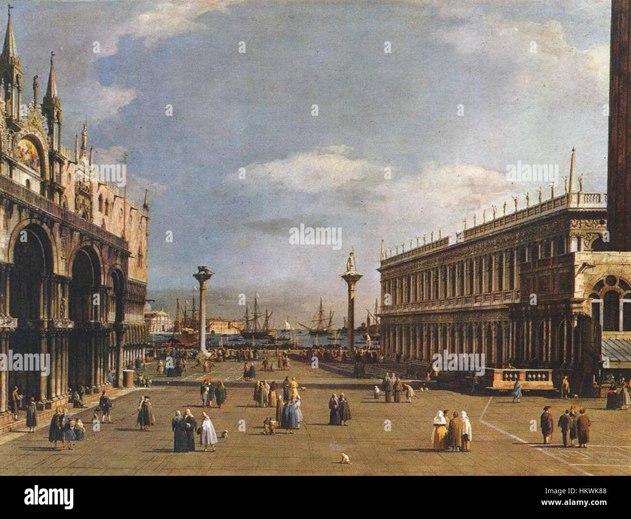 Giovanni Antonio Canal, il Canaletto - Piazzetta - WGA03897 Stockfoto