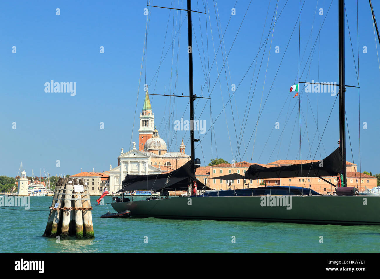 Luxus super Segelyacht Samurai Stockfoto