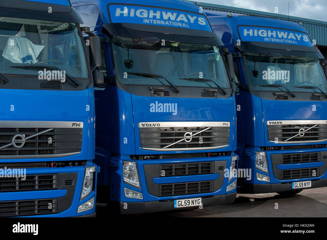 2009/2010 Volvo FH Lkw Lkw-Zugmaschinen Stockfoto