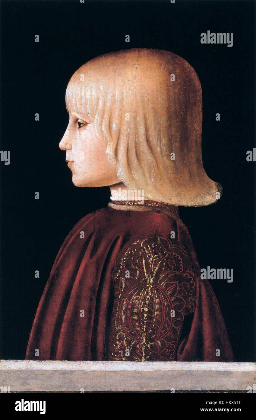 Girolamo Di Giovanni Da Camerino - Portrait eines Kindes - WGA09525 Stockfoto