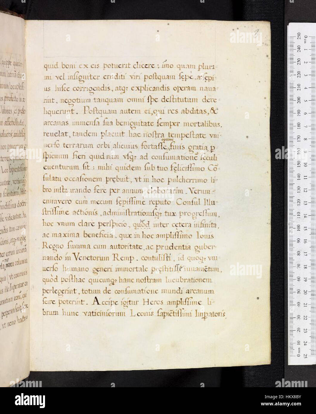 Die Bodleian Libraries „Oracula 3r“ ist ein historisches Manuskript, das antike Texte enthält, die für ihren wissenschaftlichen Wert verehrt werden. Es dient als wichtiges Artefakt für die Erforschung der mittelalterlichen Philosophie und des religiösen Denkens. Stockfoto