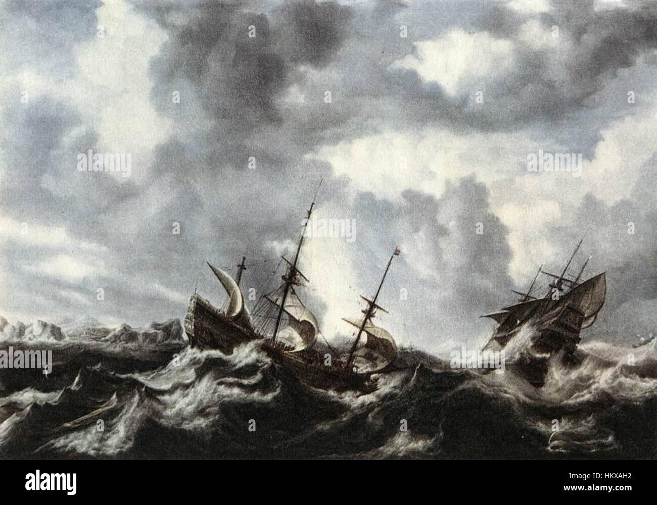 Bonaventura Peeters - Sturm auf dem Meer - WGA17133 Stockfoto