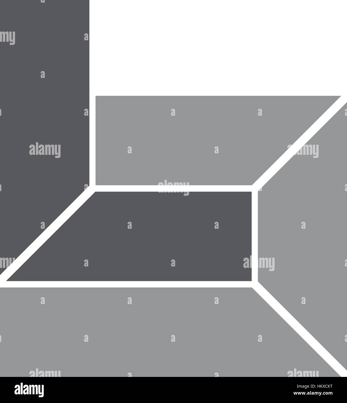 Modernes Logo Lösung Buchstabe B Stock Vektor