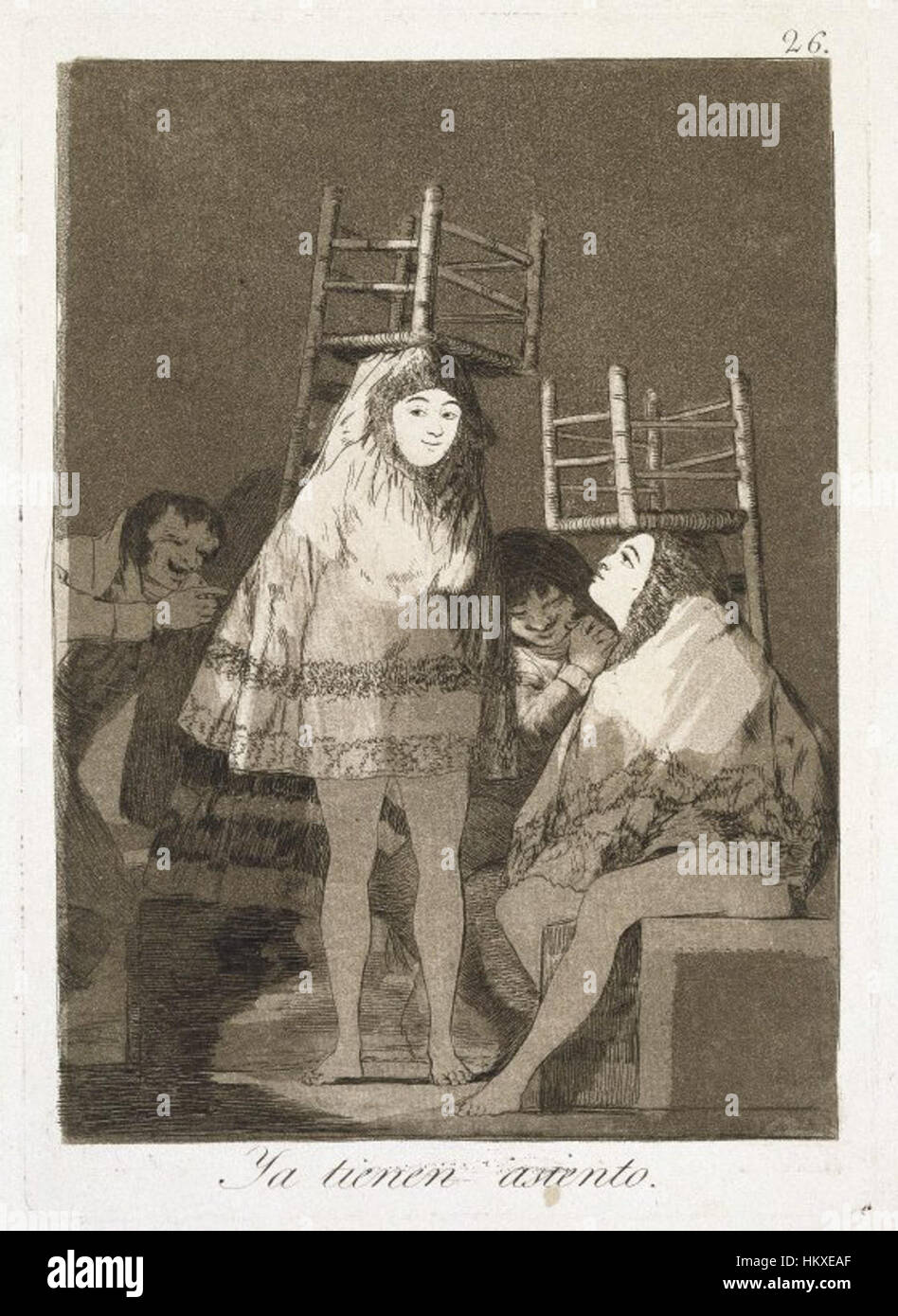 Brooklyn Museum - haben sie schon einen Sitz (Ya Tienen Asiento)-Francisco de Goya y Lucientes Stockfoto