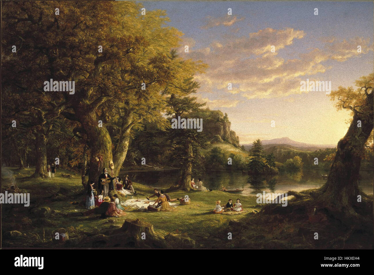 Brooklyn Museum The Pic-Nic - Thomas Cole - insgesamt Stockfoto