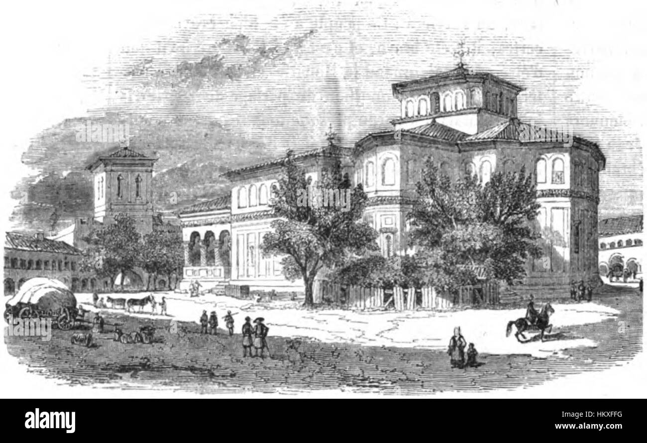 Dieses Ölgemälde aus dem Jahr 1841 mit dem Titel „Bouquet“ zeigt ein detailliertes Blumenarrangement, das die Kunst des rumänischen Künstlers zeigt, die zarte Schönheit der Blumen einzufangen. Es spiegelt den Stil und die Techniken der rumänischen Kunst des 19. Jahrhunderts wider und betont die natürliche Welt. Stockfoto