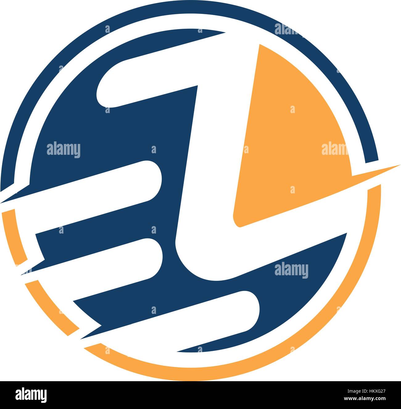 Buchstabe E-Z-Logo Stock Vektor