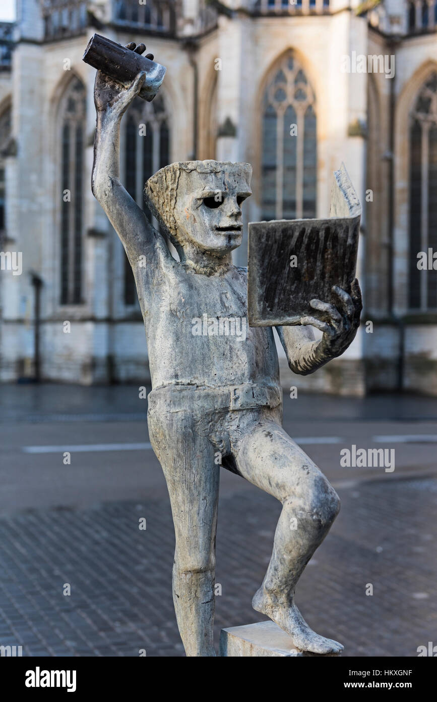 Fons Sapientiae Quelle der Weisheit Statue Leuven Belgien Stockfoto